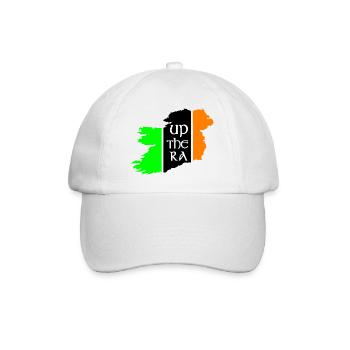 Ireland map green white gold - Baseball Cap - white/white - Front