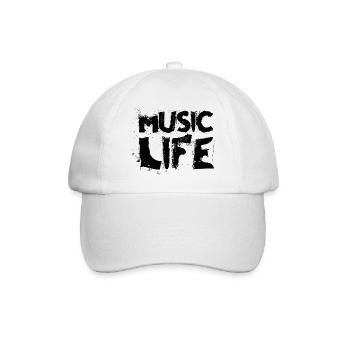 Music Love Lettering - Baseball Cap - white/white - Front