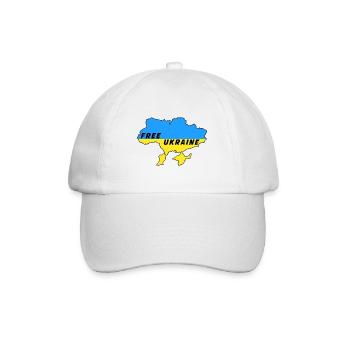 Libre Ukraine Russie Drapeau Fierté Europe de l’Est - Casquette classique - blanc/blanc - Devant
