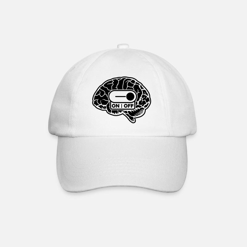 Sur le cerveau - Casquette classique - blanc/blanc