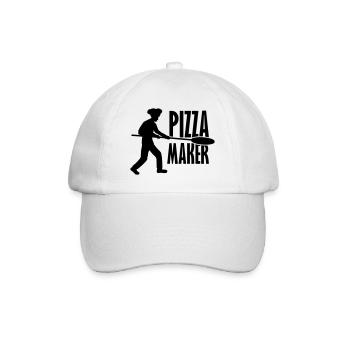 Pizza Pusher Pizza Maker - Baseball Cap - white/white - Front