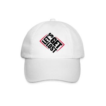 Lets Get Lost - Baseball Cap - white/white - Front