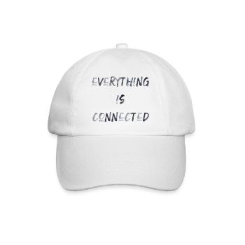 everything is connected love connection relationship - Baseball Cap - white/white - Front