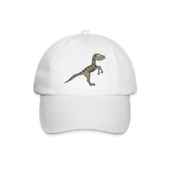 Dino 3 - Baseballkappe - Weiß/Weiß - Vorne