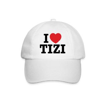 I love Tizi - Casquette classique - blanc/blanc - Devant