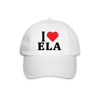 T-shirt J’adore Ela t-shirt idée cadeau - Casquette classique - blanc/blanc - Devant