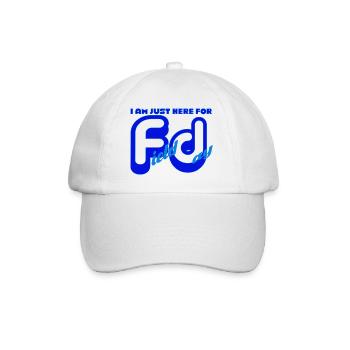 I'm Just Here For Field Day 18 - Baseball Cap - white/white - Front
