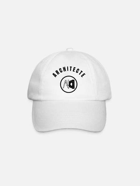 Collection Architecte - Professionnel - Casquette classique - blanc/blanc