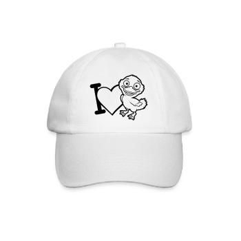 Bande dessinée J’aime les canetons - Casquette classique - blanc/blanc - Devant