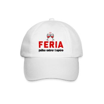 Feria humour faites entrer l'apéro - Casquette classique - blanc/blanc - Devant