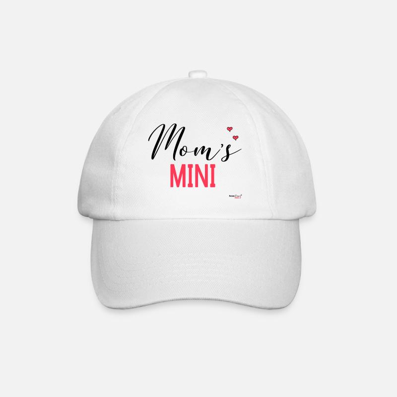 Mom's little - Baseball Cap - white/white