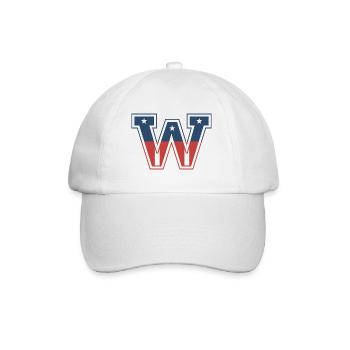 Lettre W ÉTATS-UNIS - Casquette classique - blanc/blanc - Devant
