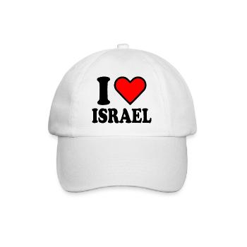 I love israel - Casquette classique - blanc/blanc - Devant