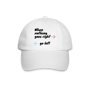 J’aime les vêtements / Rien ne va bien - Casquette classique - blanc/blanc - Devant