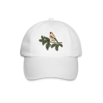 Colorful bird - Baseball Cap - white/white - Front