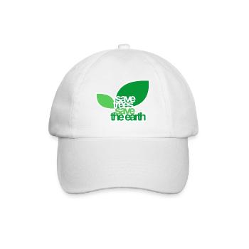 BÄUME RETTEN - Baseballkappe - Weiß/Weiß - Vorne