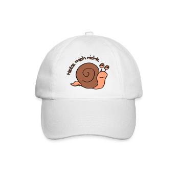 Hetz mich nicht - Baseballkappe - Weiß/Weiß - Vorne