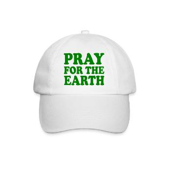 Pray for the earth - Casquette classique - blanc/blanc - Devant