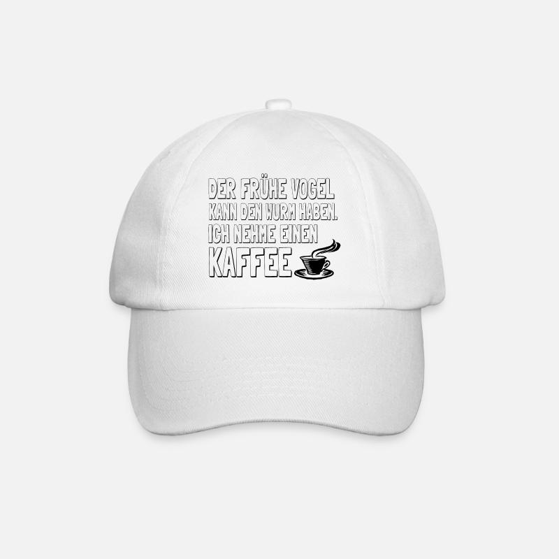 Der frühe Vogel kann den Wurm haben Ich nehme ei.. - Baseballkappe - Weiß/Weiß