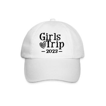 Voyage des filles 2023 Mignonnes Filles Voyage Week-end Vacances - Casquette classique - blanc/blanc - Devant