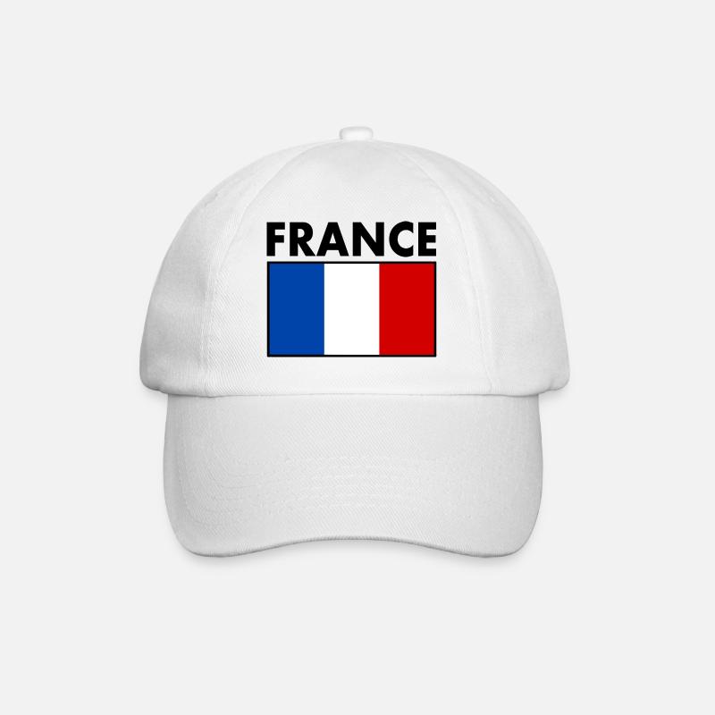 FRANCE DRAPEAU - Casquette classique - blanc/blanc
