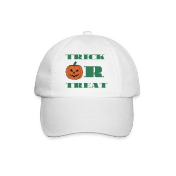 Trick Or Treat Pumpkin Trick or Sour Halloween - Baseball Cap - white/white - Front