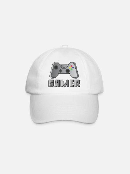 Gamer - Casquette classique - blanc/blanc