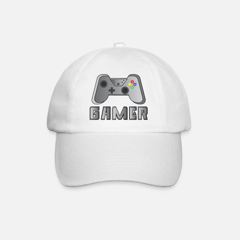 Gamer - Baseball Cap - white/white