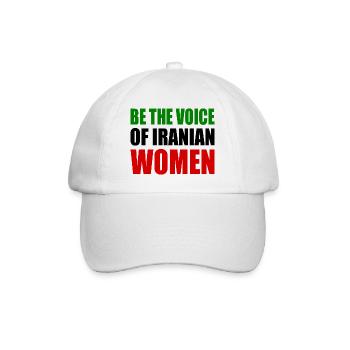 Be the voice of iranian women - Baseball Cap - white/white - Front