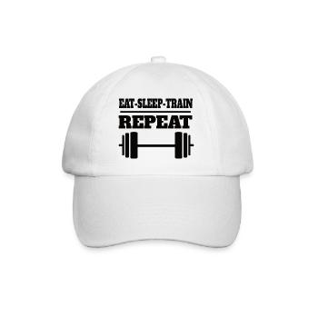 Fitness Strength Training Fit Muscle Bodybuilder - Casquette classique - blanc/blanc - Devant