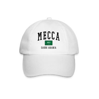 Mecca Saudi Arabia Flag Design - Baseball Cap - white/white - Front