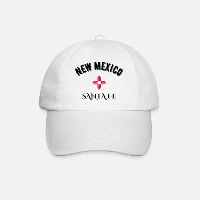 New Mexico Santa Fe - Baseballkappe - Weiß/Weiß