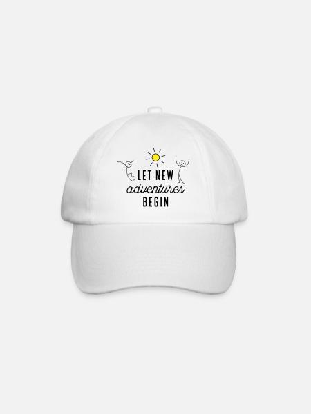 Aventure ou nouveau départ - Casquette classique - blanc/blanc