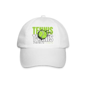 Tennis - J'Peux pas j'ai Tennis - Casquette classique - blanc/blanc - Devant