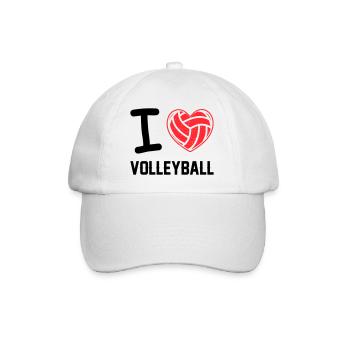 Love Volleyball - Baseball Cap - white/white - Front