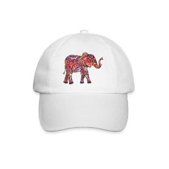 Éléphant - Casquette classique - blanc/blanc - Devant