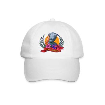 Schuhschnabel Vogel Ornithologe Wald I Geschenk - Baseballkappe - Weiß/Weiß - Vorne