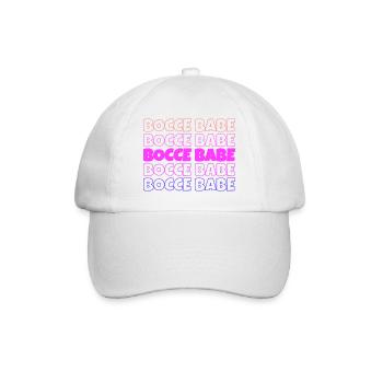 Bocce Bocci Colorful Balls Player I Gift - Baseball Cap - white/white - Front