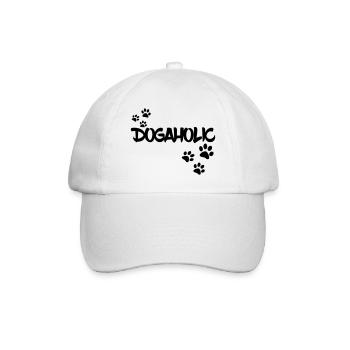 Dogaholic for dog lovers. Dog love * - Baseball Cap - white/white - Front
