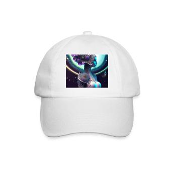 Flower Woman - Baseball Cap - white/white - Front