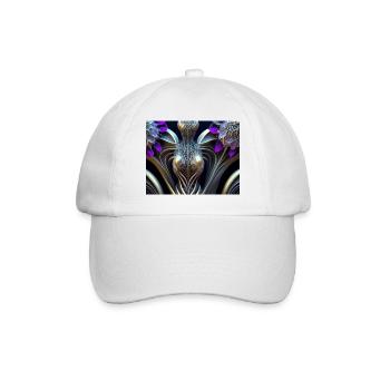 Abstract Female - Baseball Cap - white/white - Front
