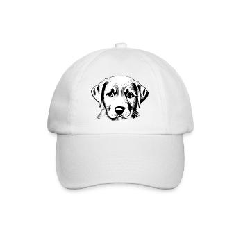 Chiot Labrador Retriever Labrador propriétaire - Casquette classique - blanc/blanc - Devant