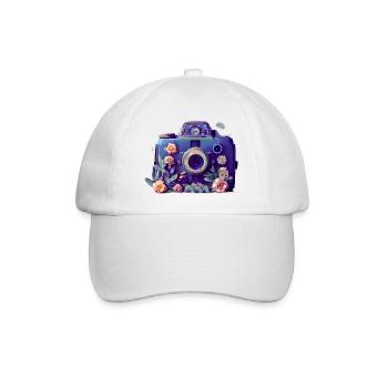 Photographer Photographing Camera Photographer Funny - Baseball Cap - white/white - Front
