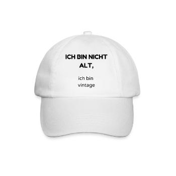 alt - Baseballkappe - Weiß/Weiß - Vorne