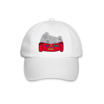 Mangez un jeu de sommeil et répétez - Rouge / Gris / Coloré - Casquette classique - blanc/blanc - Devant