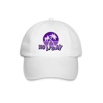 Chemise motif " VACANCES " #2 - Casquette classique - blanc/blanc - Devant
