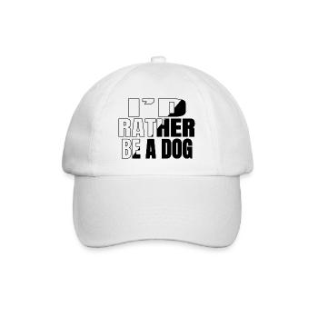 beagle lovers birthday present animal rights quote - Baseballkappe - Weiß/Weiß - Vorne