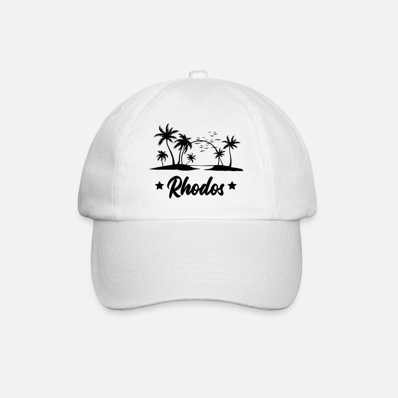 rhodos - Baseballkappe - Weiß/Weiß