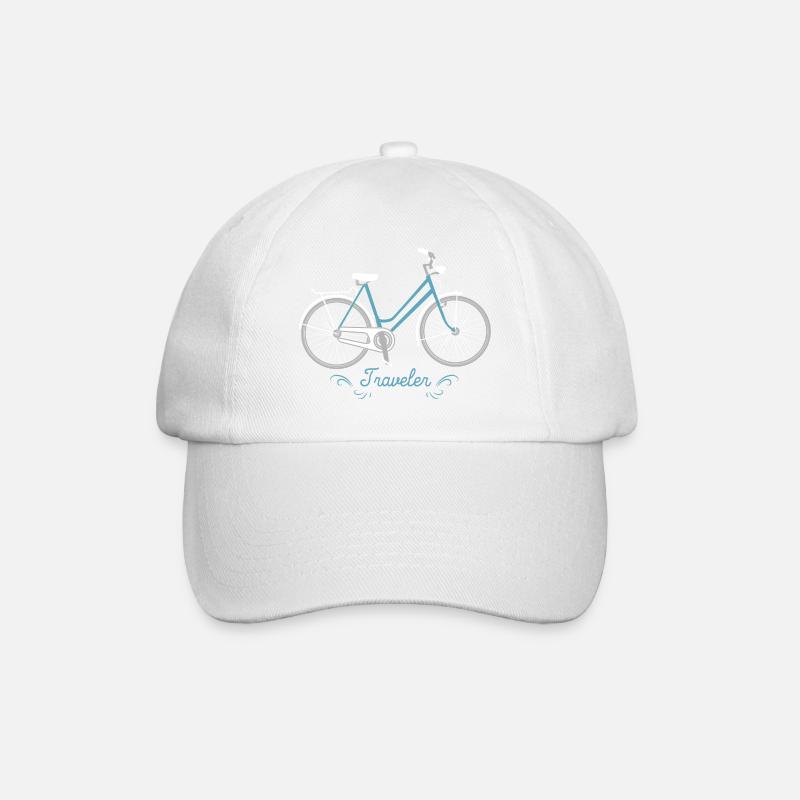 Fahrrad - Baseballkappe - Weiß/Weiß