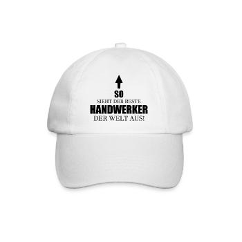 Handwerker Handyman Handwerk Werkzeug Baustelle - Baseballkappe - Weiß/Weiß - Vorne